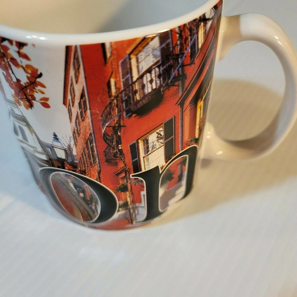 Boston Massachusetts City 3D Coffee Cup 18 oz Mug Americaware Color Relief 2012 - Picture 4 of 8